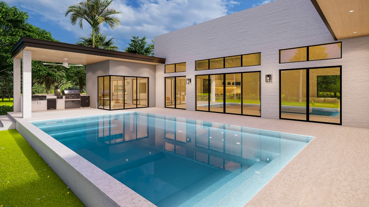 Backyard & pool coverage